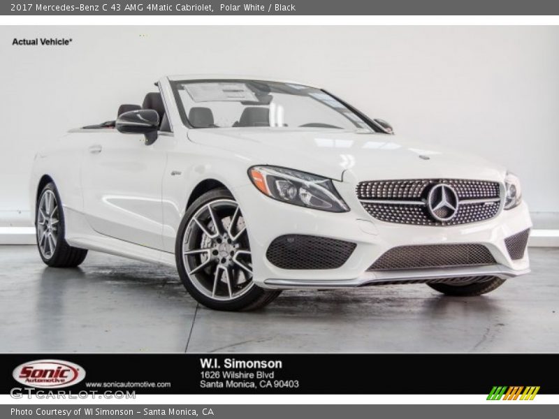 Polar White / Black 2017 Mercedes-Benz C 43 AMG 4Matic Cabriolet