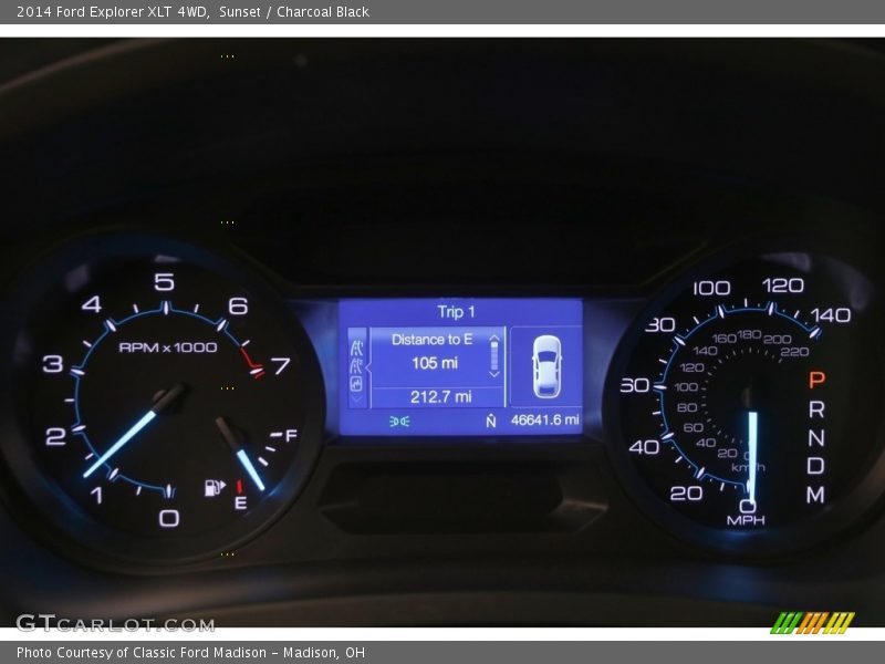 Sunset / Charcoal Black 2014 Ford Explorer XLT 4WD