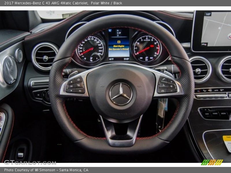 Polar White / Black 2017 Mercedes-Benz C 43 AMG 4Matic Cabriolet