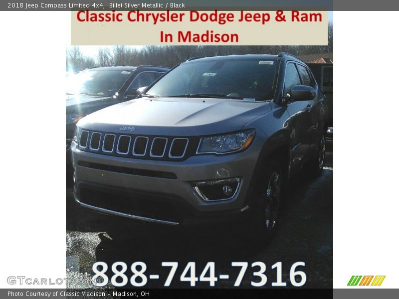 Billet Silver Metallic / Black 2018 Jeep Compass Limited 4x4