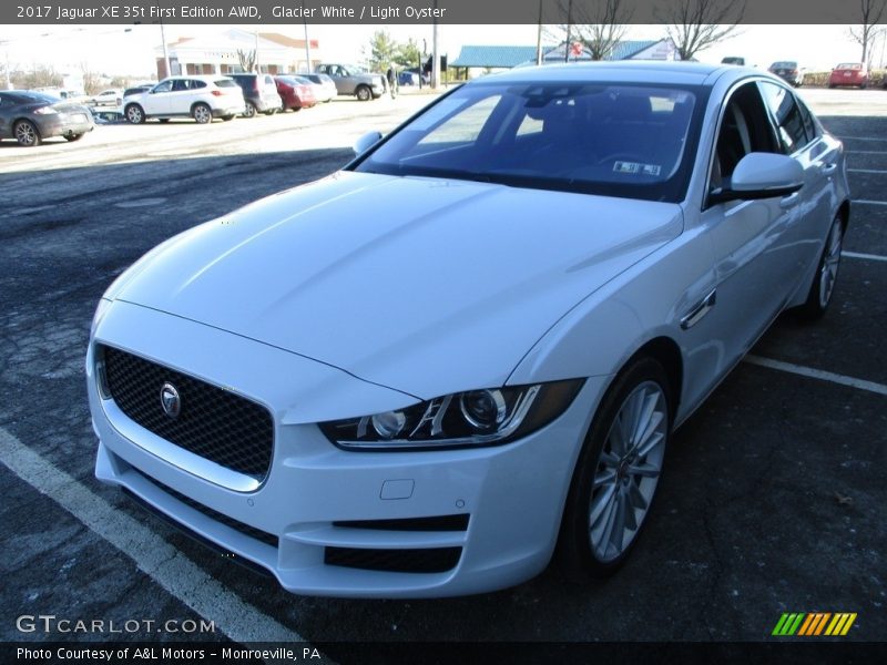 Glacier White / Light Oyster 2017 Jaguar XE 35t First Edition AWD