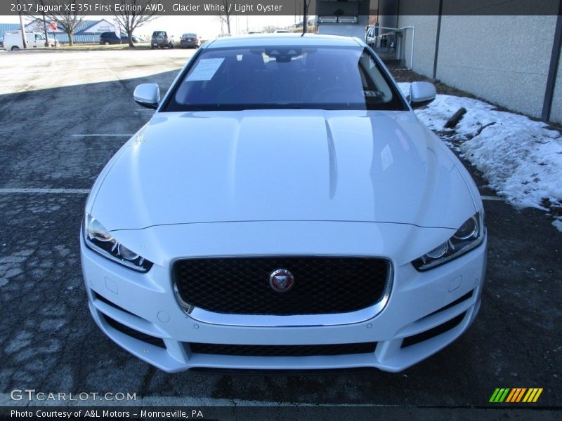 Glacier White / Light Oyster 2017 Jaguar XE 35t First Edition AWD