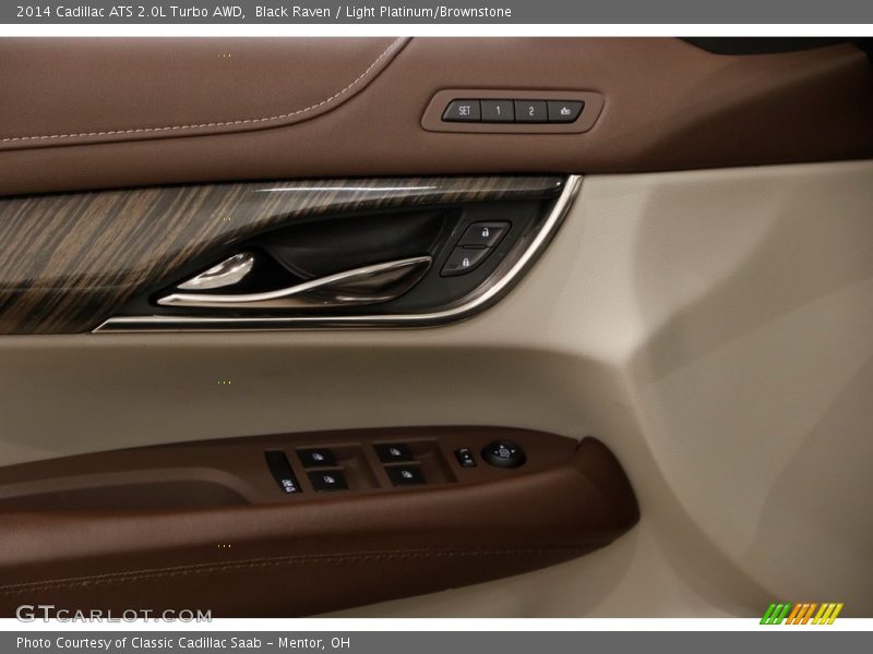 Black Raven / Light Platinum/Brownstone 2014 Cadillac ATS 2.0L Turbo AWD