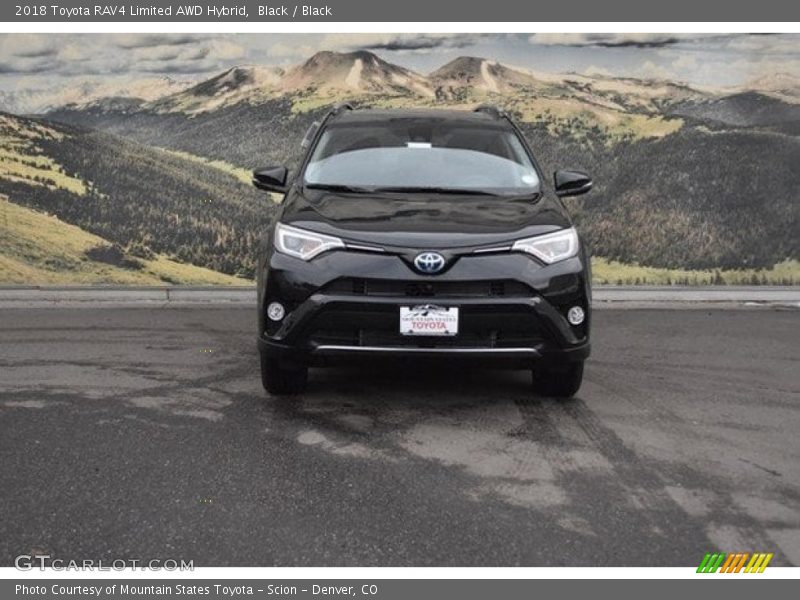 Black / Black 2018 Toyota RAV4 Limited AWD Hybrid