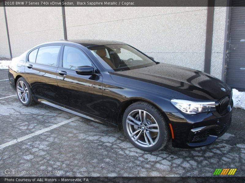 Black Sapphire Metallic / Cognac 2018 BMW 7 Series 740i xDrive Sedan