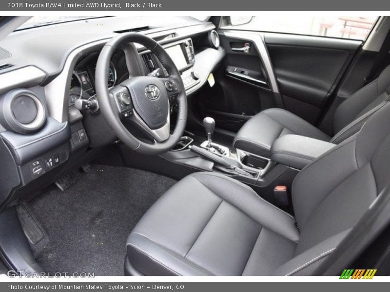 Black / Black 2018 Toyota RAV4 Limited AWD Hybrid
