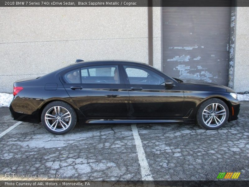 Black Sapphire Metallic / Cognac 2018 BMW 7 Series 740i xDrive Sedan