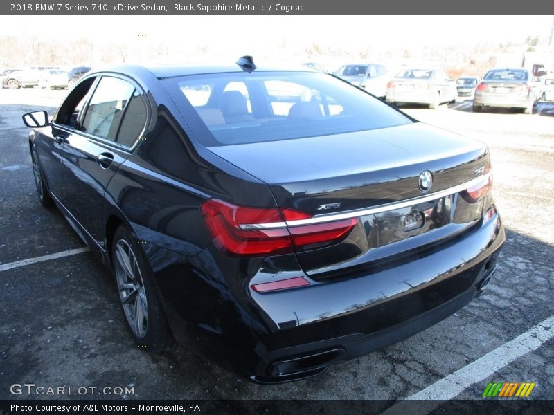 Black Sapphire Metallic / Cognac 2018 BMW 7 Series 740i xDrive Sedan