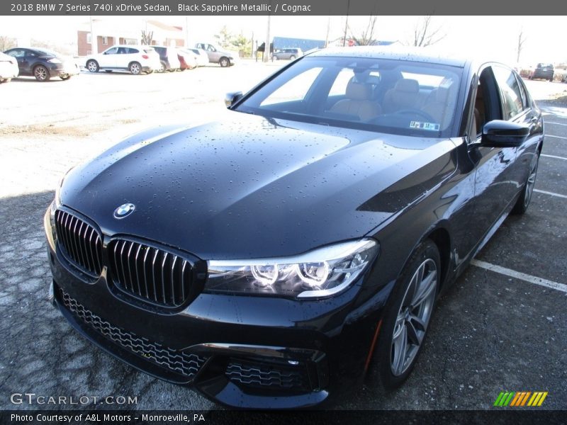 Black Sapphire Metallic / Cognac 2018 BMW 7 Series 740i xDrive Sedan