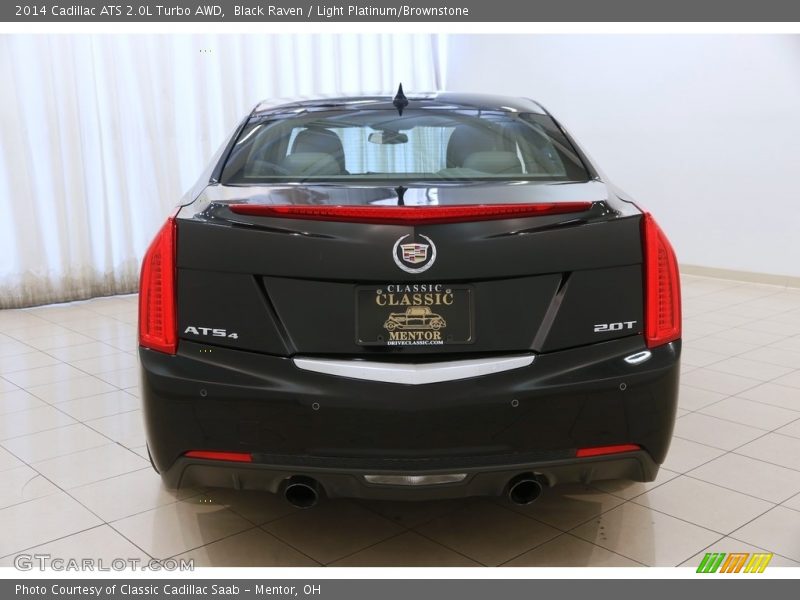 Black Raven / Light Platinum/Brownstone 2014 Cadillac ATS 2.0L Turbo AWD