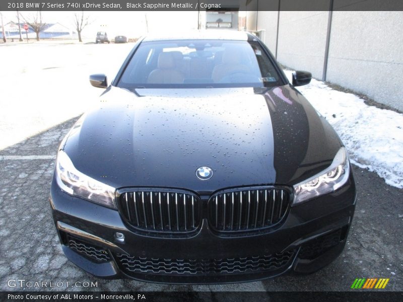 Black Sapphire Metallic / Cognac 2018 BMW 7 Series 740i xDrive Sedan