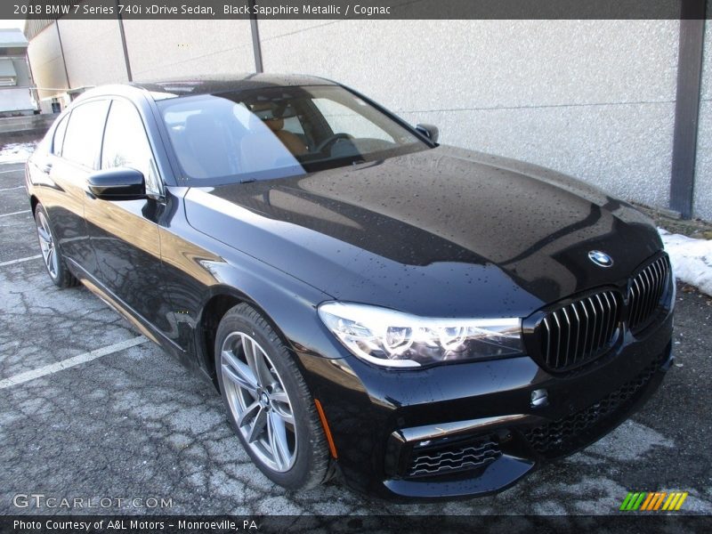 Black Sapphire Metallic / Cognac 2018 BMW 7 Series 740i xDrive Sedan