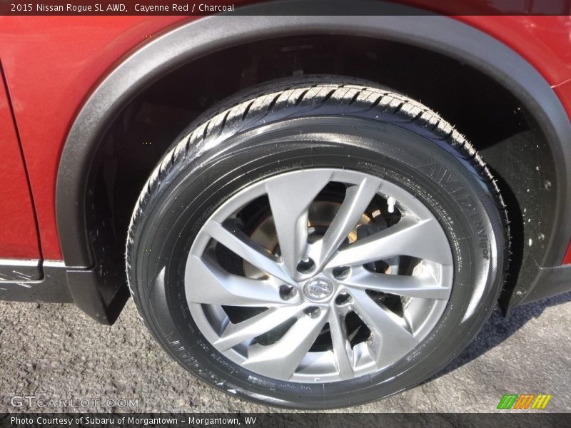 Cayenne Red / Charcoal 2015 Nissan Rogue SL AWD