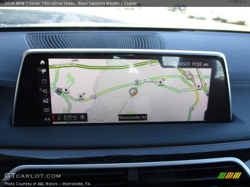 Black Sapphire Metallic / Cognac 2018 BMW 7 Series 740i xDrive Sedan