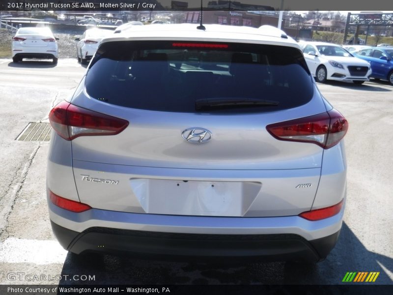 Molten Silver / Gray 2017 Hyundai Tucson SE AWD