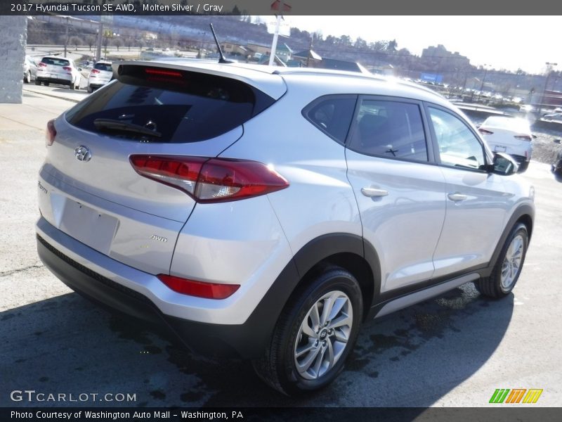 Molten Silver / Gray 2017 Hyundai Tucson SE AWD