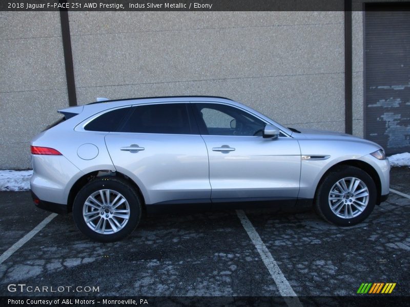 Indus Silver Metallic / Ebony 2018 Jaguar F-PACE 25t AWD Prestige