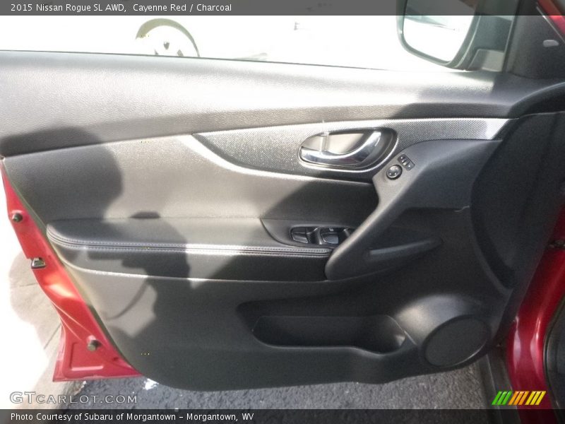 Cayenne Red / Charcoal 2015 Nissan Rogue SL AWD