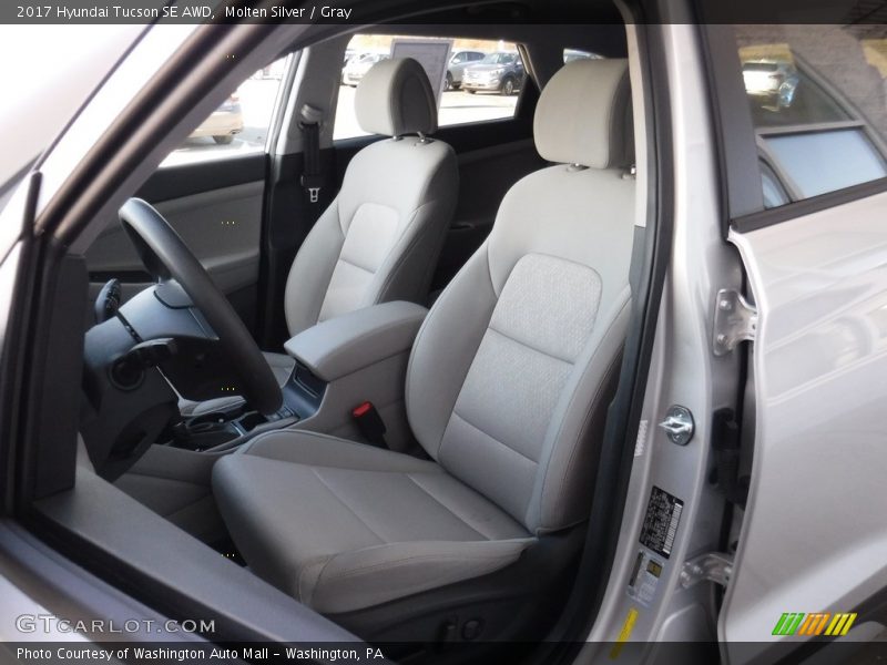 Molten Silver / Gray 2017 Hyundai Tucson SE AWD
