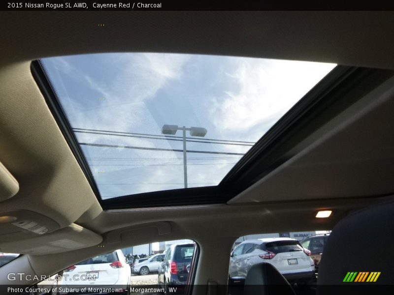 Cayenne Red / Charcoal 2015 Nissan Rogue SL AWD