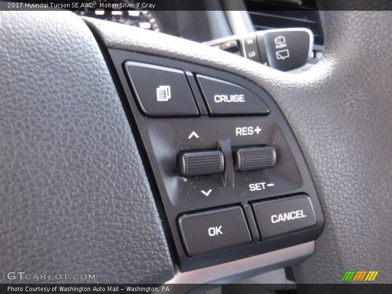 Molten Silver / Gray 2017 Hyundai Tucson SE AWD