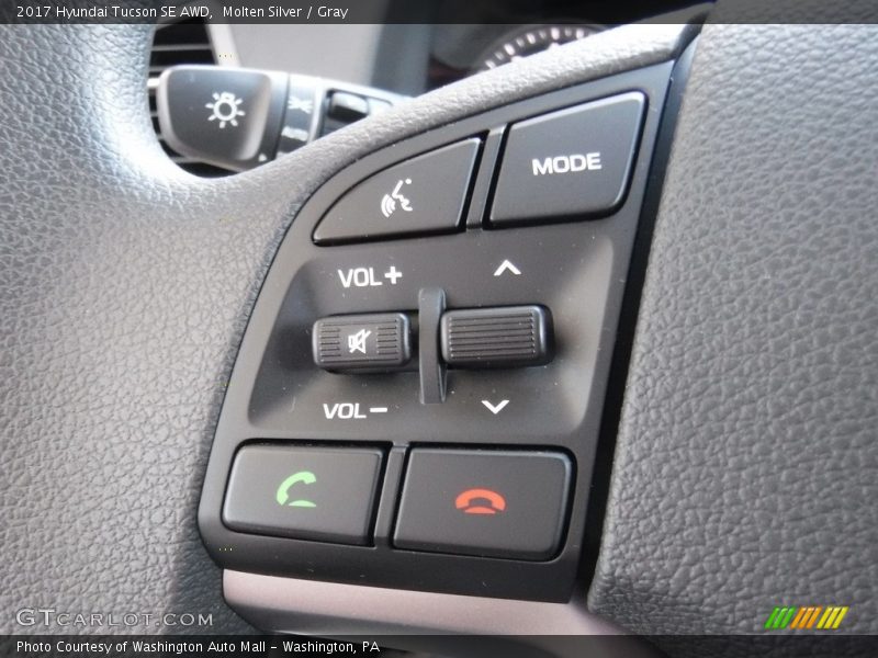 Molten Silver / Gray 2017 Hyundai Tucson SE AWD