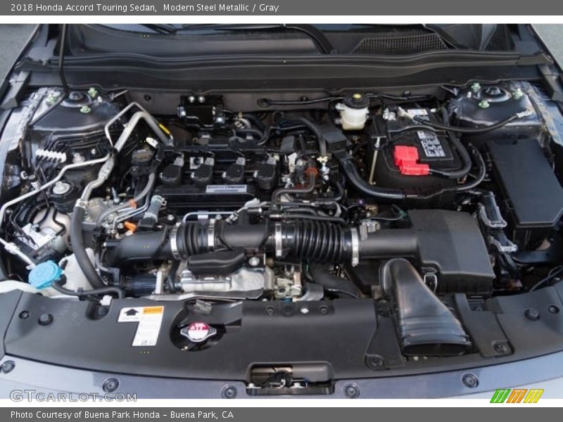 Modern Steel Metallic / Gray 2018 Honda Accord Touring Sedan