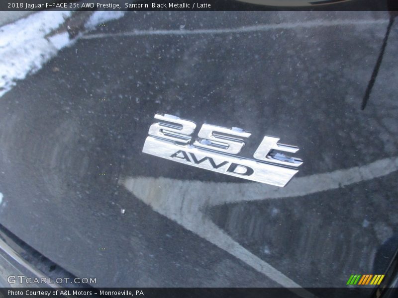 Santorini Black Metallic / Latte 2018 Jaguar F-PACE 25t AWD Prestige