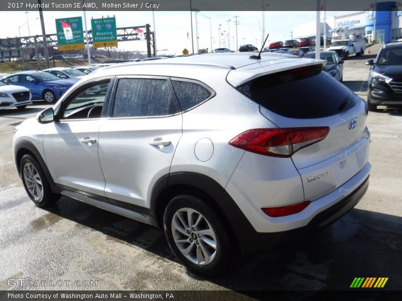 Molten Silver / Gray 2017 Hyundai Tucson SE AWD