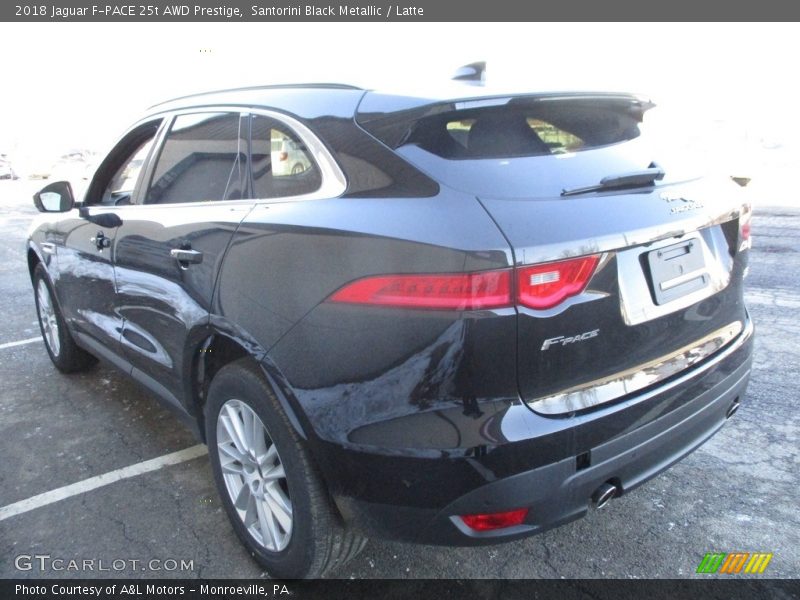 Santorini Black Metallic / Latte 2018 Jaguar F-PACE 25t AWD Prestige