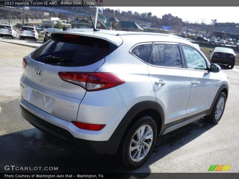 Molten Silver / Gray 2017 Hyundai Tucson SE AWD