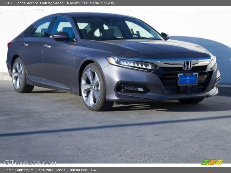 Modern Steel Metallic / Gray 2018 Honda Accord Touring Sedan