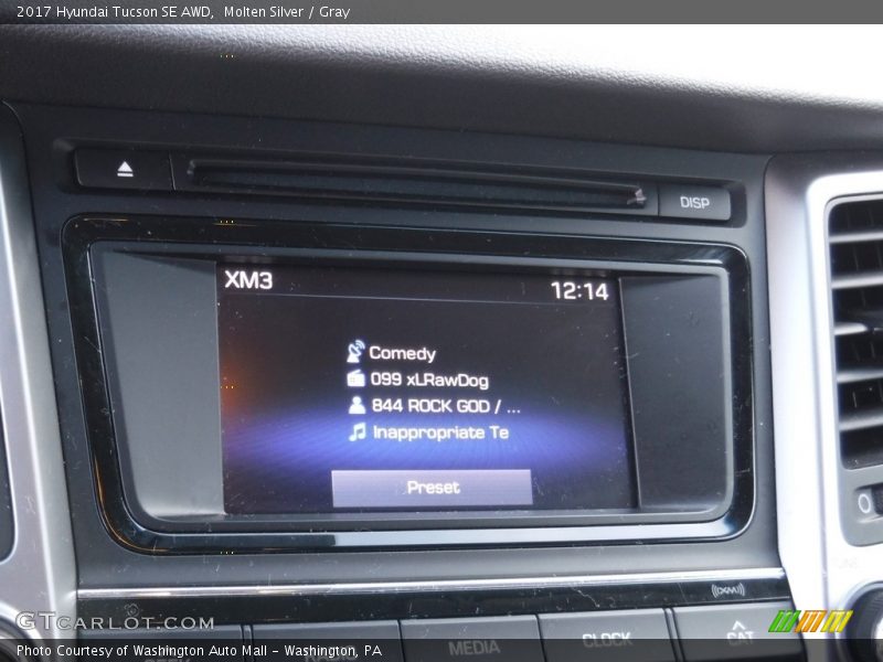 Molten Silver / Gray 2017 Hyundai Tucson SE AWD