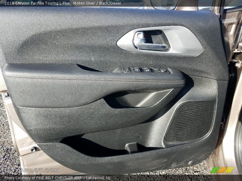 Molten Silver / Black/Diesel 2018 Chrysler Pacifica Touring L Plus