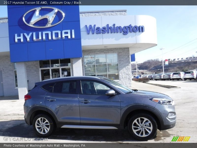 Coliseum Gray / Black 2017 Hyundai Tucson SE AWD