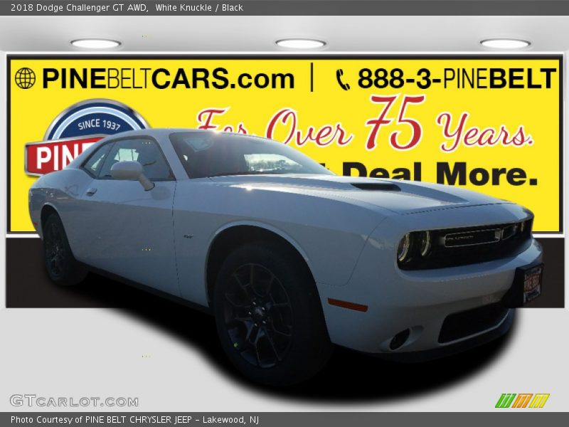 White Knuckle / Black 2018 Dodge Challenger GT AWD