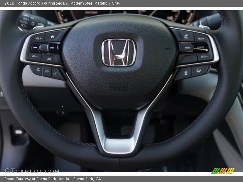 Modern Steel Metallic / Gray 2018 Honda Accord Touring Sedan