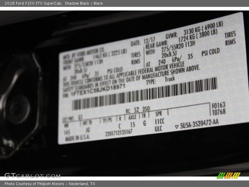 Shadow Black / Black 2018 Ford F150 STX SuperCab