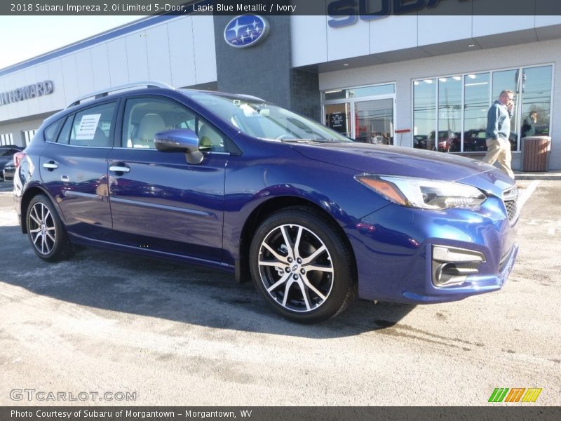 Lapis Blue Metallic / Ivory 2018 Subaru Impreza 2.0i Limited 5-Door