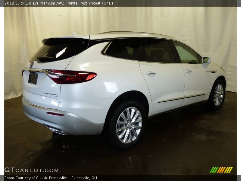 White Frost Tricoat / Shale 2018 Buick Enclave Premium AWD