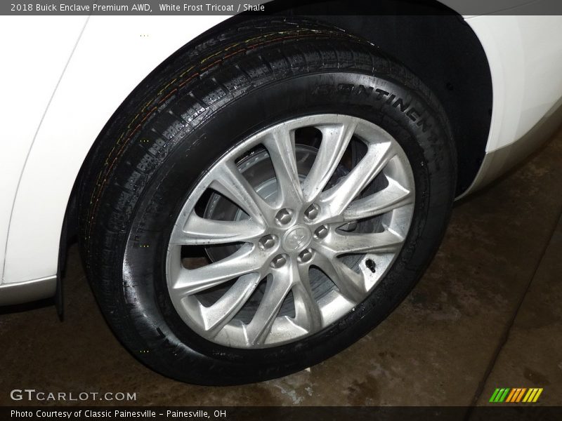 White Frost Tricoat / Shale 2018 Buick Enclave Premium AWD