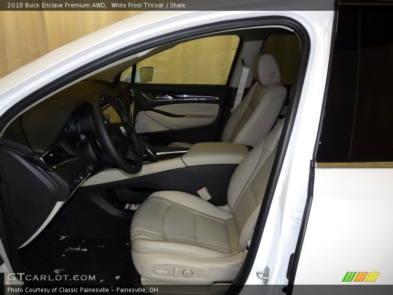 White Frost Tricoat / Shale 2018 Buick Enclave Premium AWD
