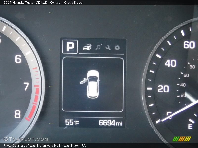 Coliseum Gray / Black 2017 Hyundai Tucson SE AWD