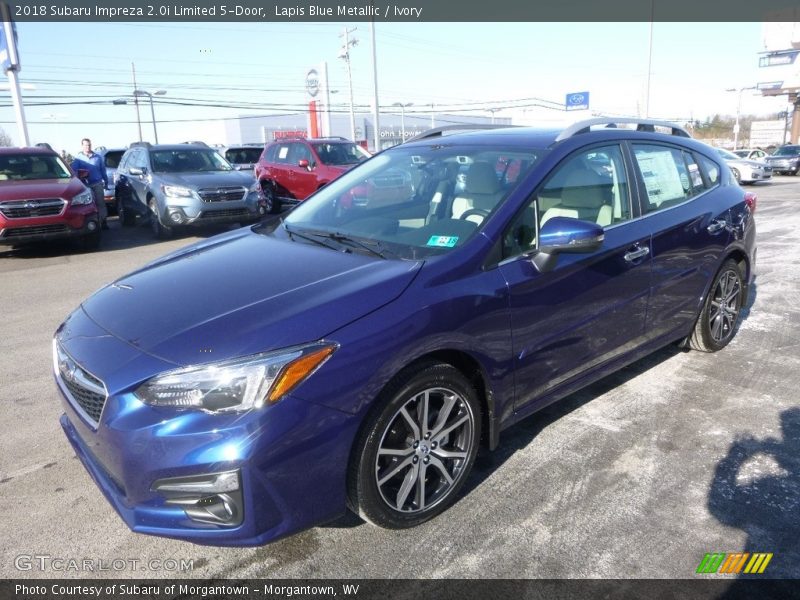 Lapis Blue Metallic / Ivory 2018 Subaru Impreza 2.0i Limited 5-Door
