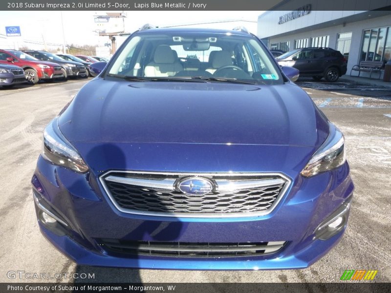 Lapis Blue Metallic / Ivory 2018 Subaru Impreza 2.0i Limited 5-Door