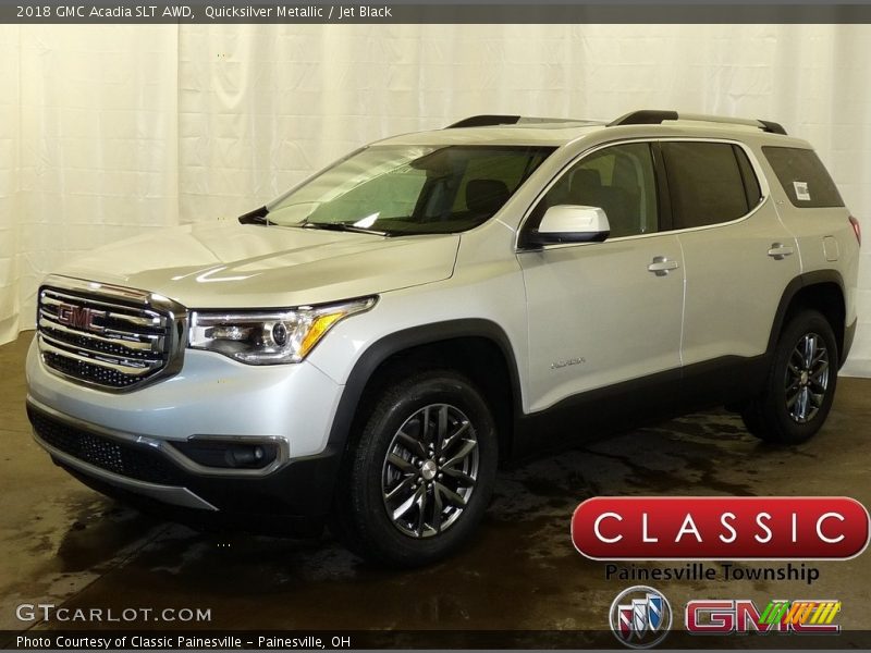 Quicksilver Metallic / Jet Black 2018 GMC Acadia SLT AWD