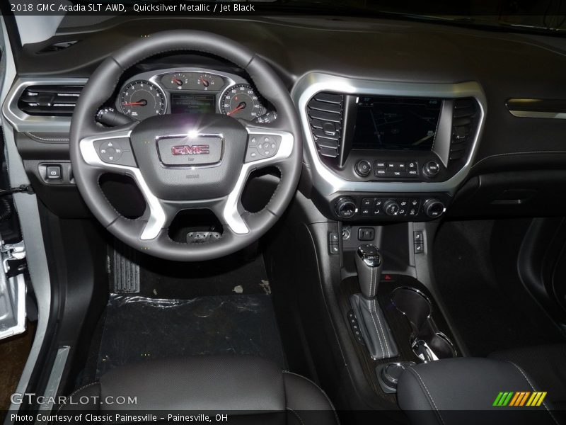 Quicksilver Metallic / Jet Black 2018 GMC Acadia SLT AWD