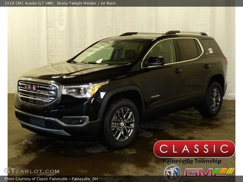Ebony Twilight Metallic / Jet Black 2018 GMC Acadia SLT AWD