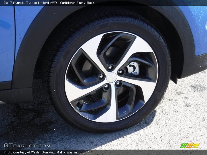 Caribbean Blue / Black 2017 Hyundai Tucson Limited AWD
