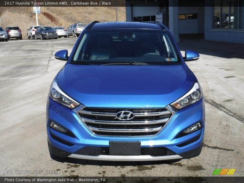 Caribbean Blue / Black 2017 Hyundai Tucson Limited AWD